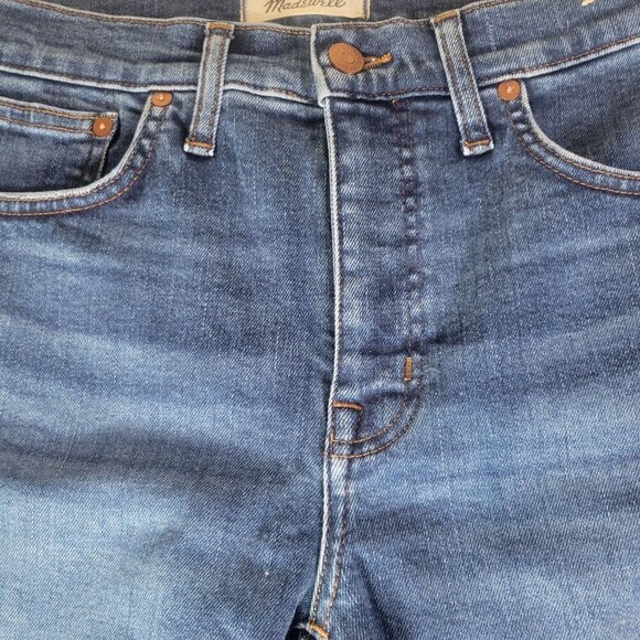 Madewell Mid-Rise Kick Out Demin Jeans Size 28 - Picture 2 of 9